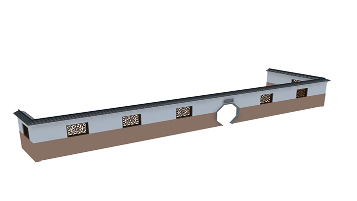 渲染模型_围墙020