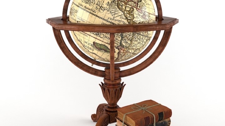 渲染模型_地球仪006