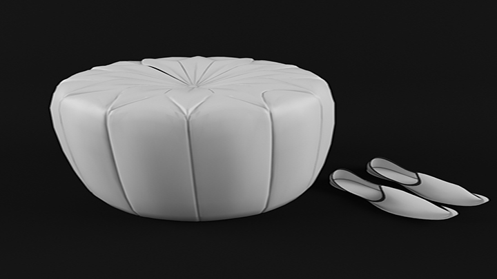 渲染模型_坐垫009