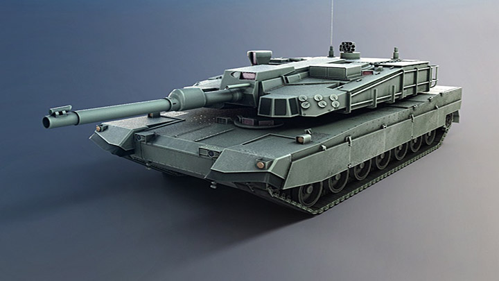 渲染模型_坦克012