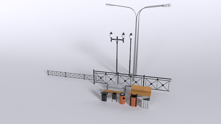 渲染模型_垃圾桶010