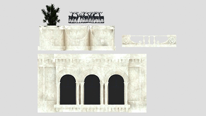 渲染模型_墙面046