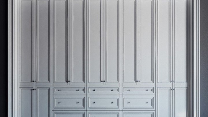 渲染模型_墙面柜子002