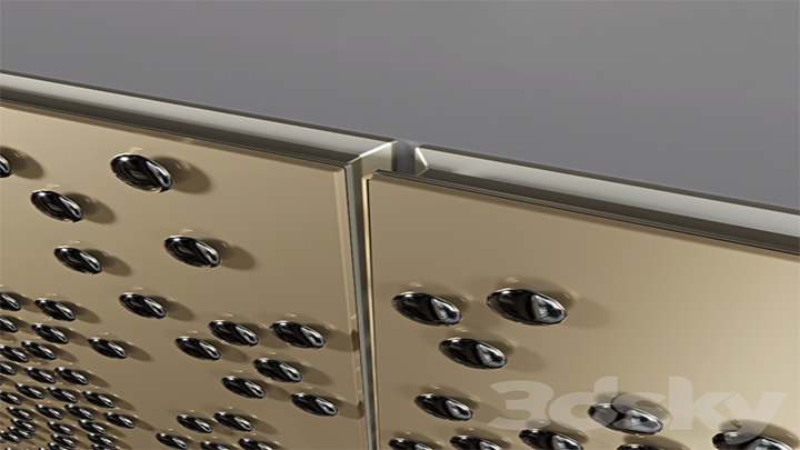 渲染模型_墙面装饰039