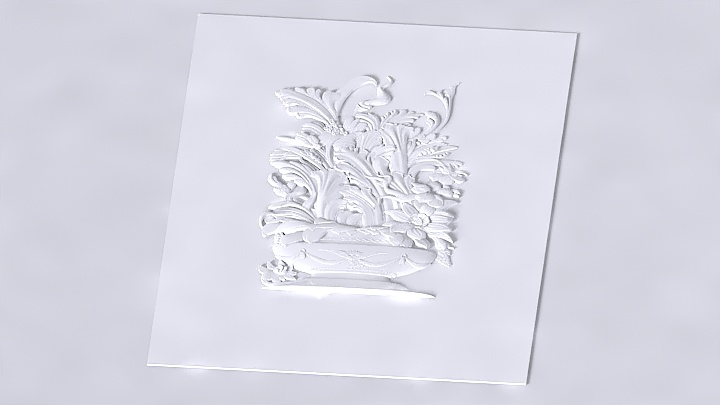 渲染模型_墙面装饰044