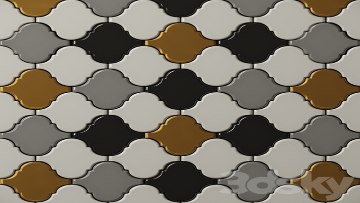 渲染模型_墙面造型010