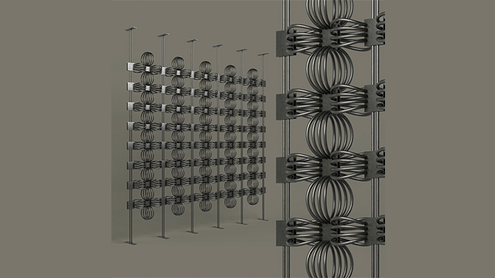 渲染模型_墙面隔断001
