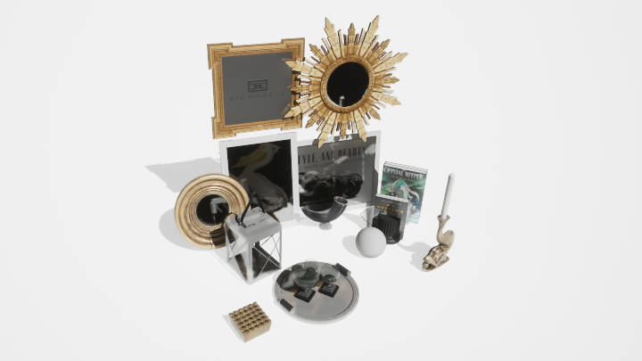 渲染模型_墙饰005