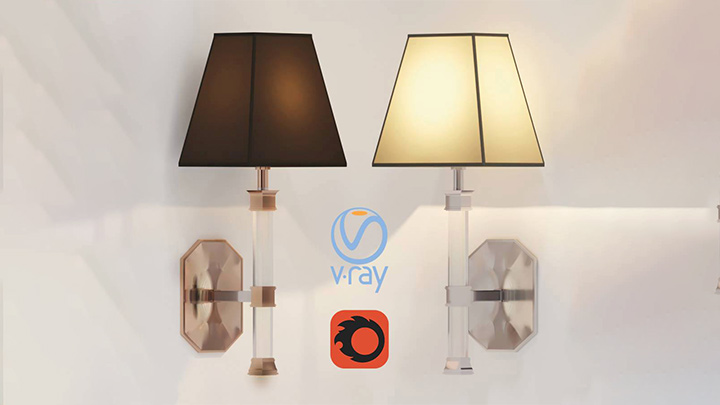 渲染模型_壁灯064