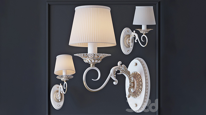 渲染模型_壁灯074