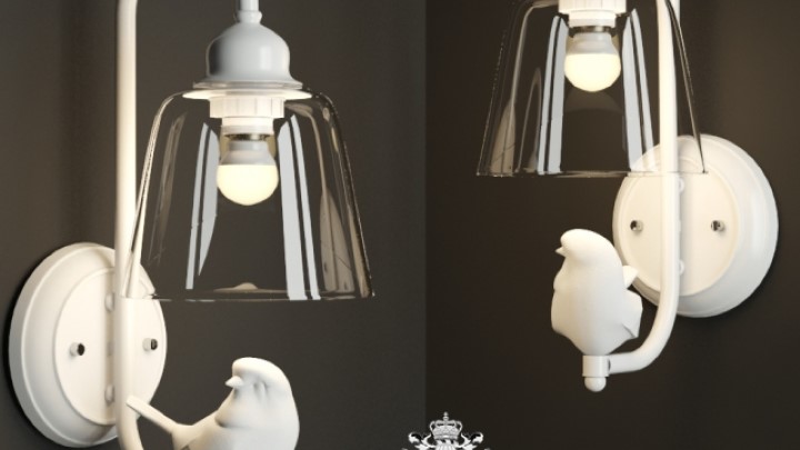 渲染模型_壁灯100