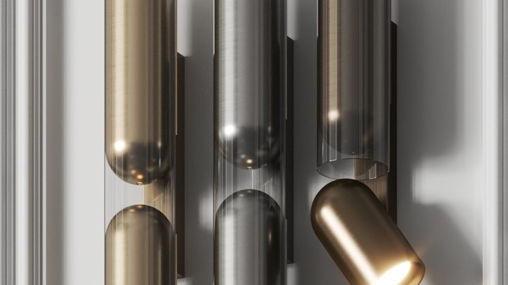 渲染模型_壁灯射灯007