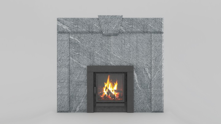渲染模型_壁炉045