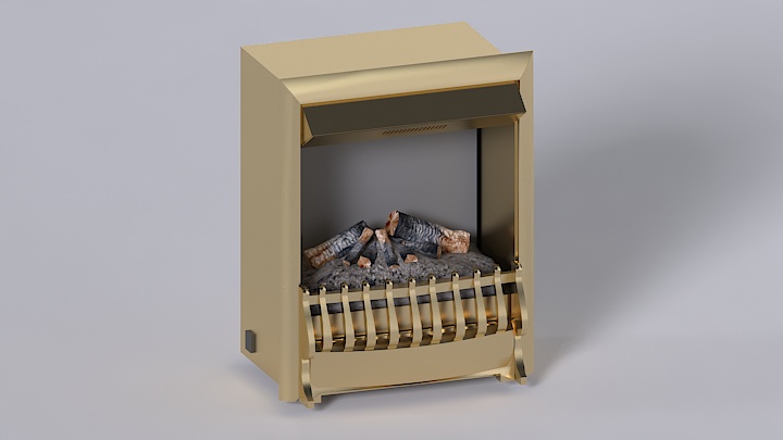 渲染模型_壁炉049