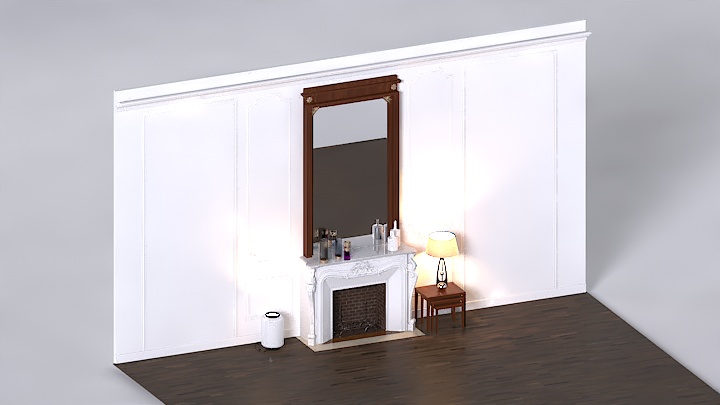 渲染模型_壁炉065