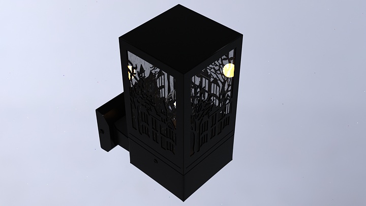 渲染模型_复古灯006