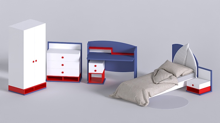 渲染模型_室内家居004