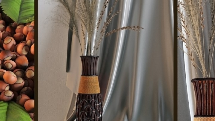 渲染模型_室内插花004