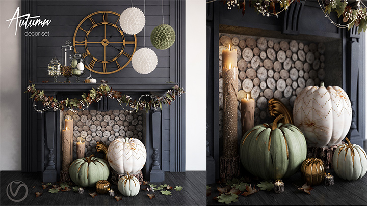 渲染模型_室内装饰073