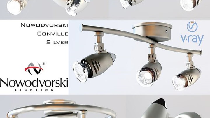 渲染模型_射灯壁灯007