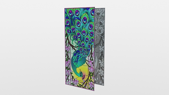 渲染模型_屏风035