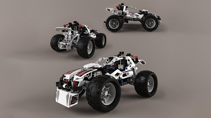 渲染模型_山地摩托002