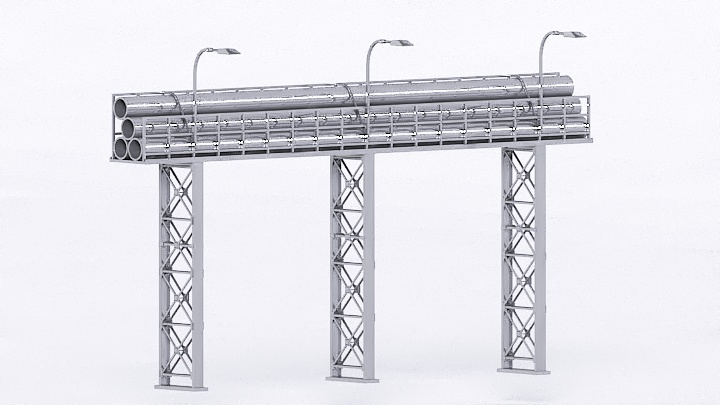 渲染模型_工业管道008