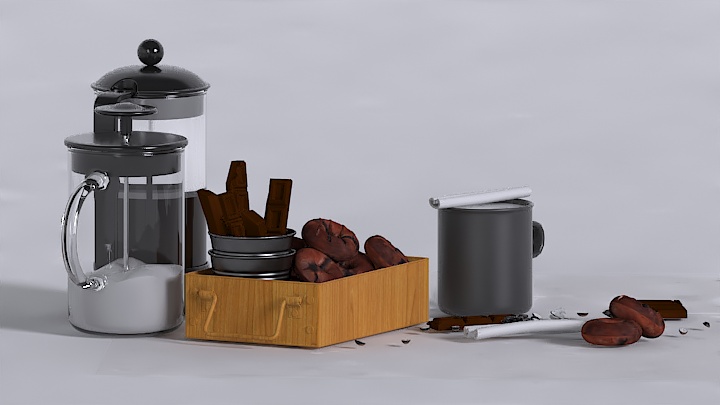 渲染模型_巧克力004