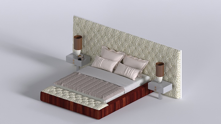 渲染模型_床1095