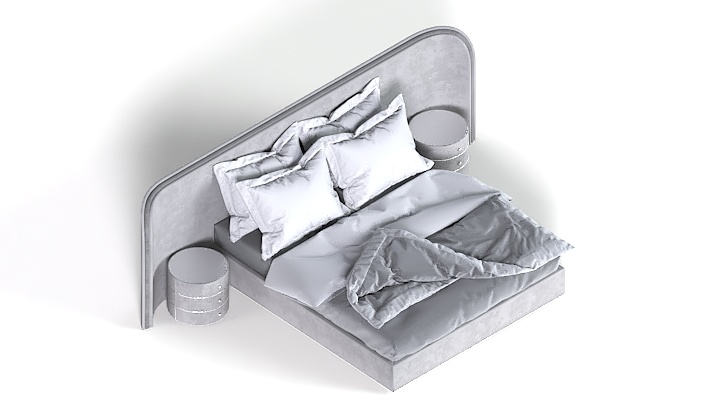 渲染模型_床1102