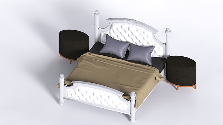 渲染模型_床1114