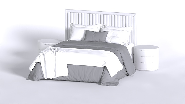 渲染模型_床1144