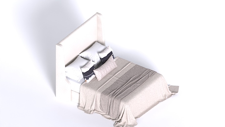 渲染模型_床1153