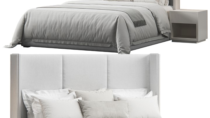 渲染模型_床1163