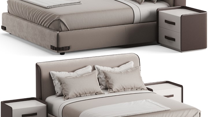 渲染模型_床1170