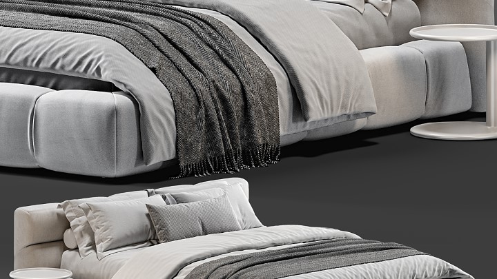 渲染模型_床1171