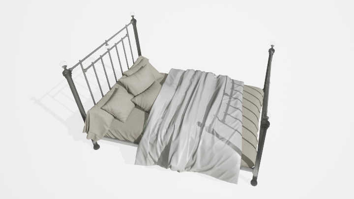 渲染模型_床1185