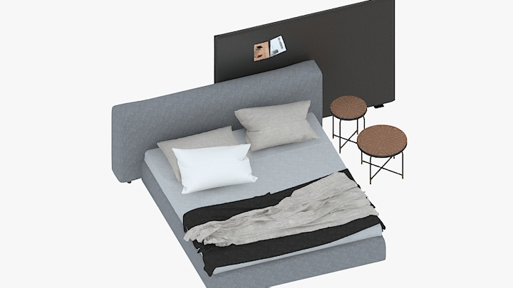 渲染模型_床1203