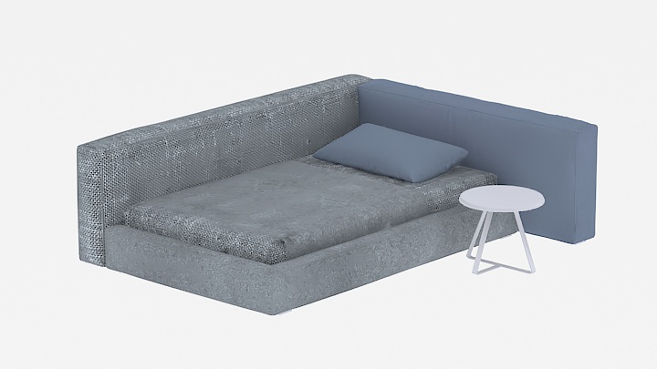 渲染模型_床1355