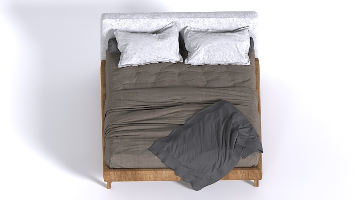 渲染模型_床1365