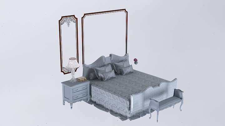 渲染模型_床579