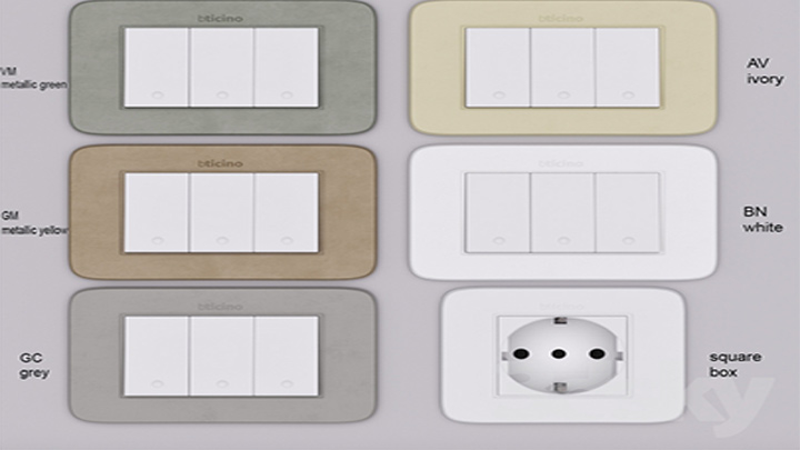 渲染模型_开关插座002