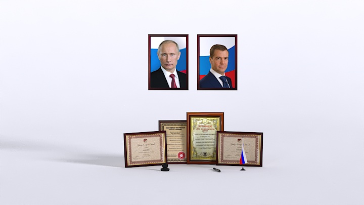 渲染模型_总统装饰001