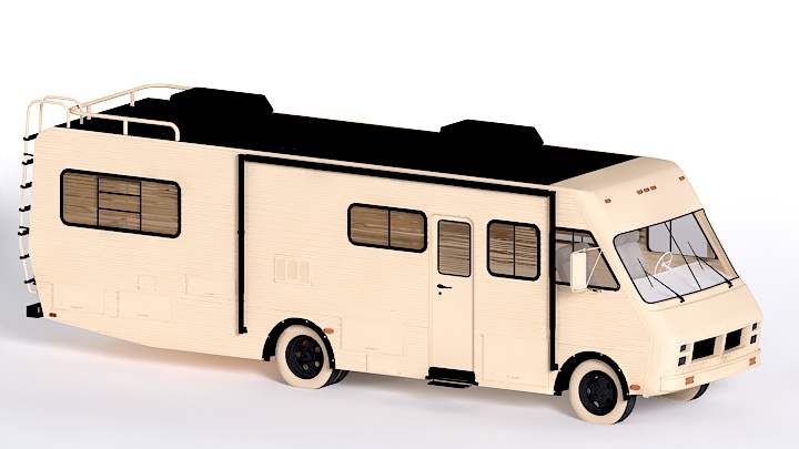 渲染模型_房车001