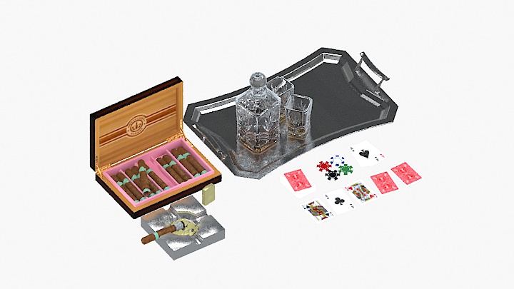 渲染模型_扑克牌002