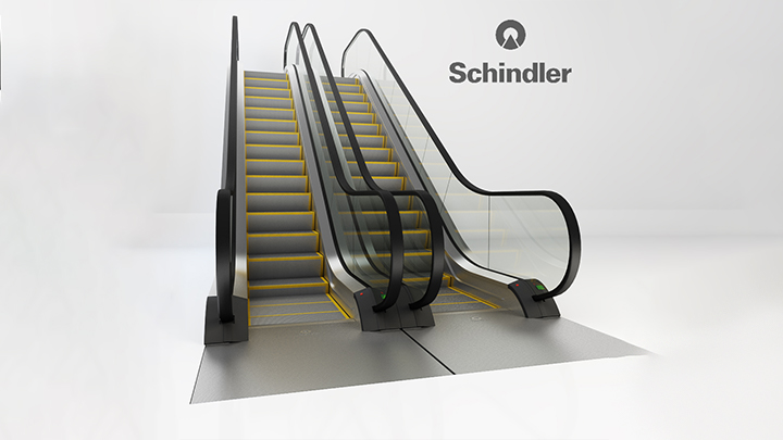 渲染模型_扶梯001