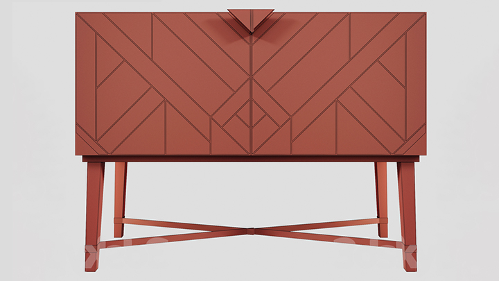 渲染模型_折叠桌001