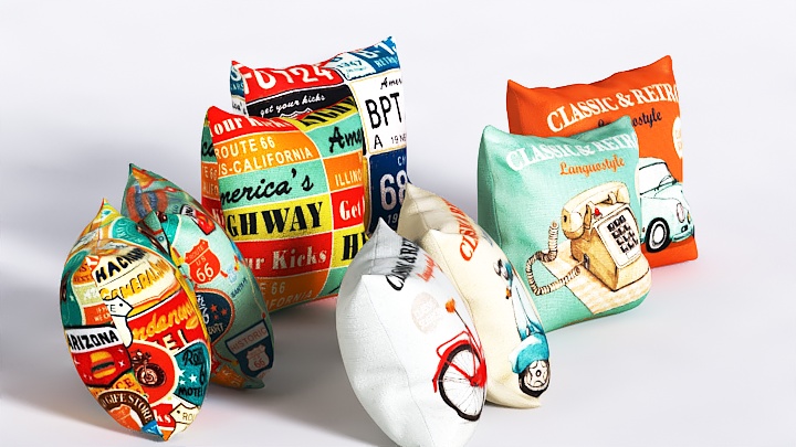 渲染模型_抱枕091