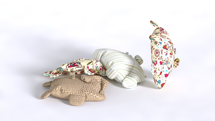 渲染模型_抱枕095