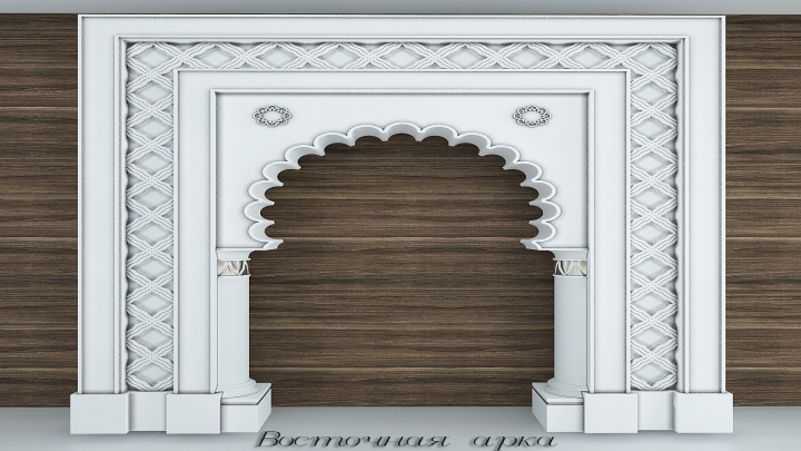 渲染模型_拱形门001